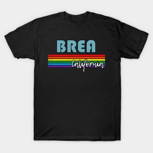 Brea California Pride Shirt Brea LGBT Gift LGBTQ Supporter Tee Pride Month Rainbow Pride Parade T-Shirt